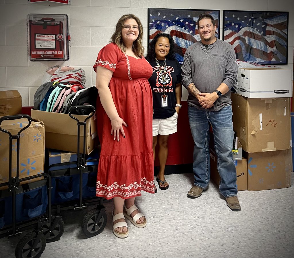 Donated school supplies to Taylor County ahead of the 2024-2025 school year.